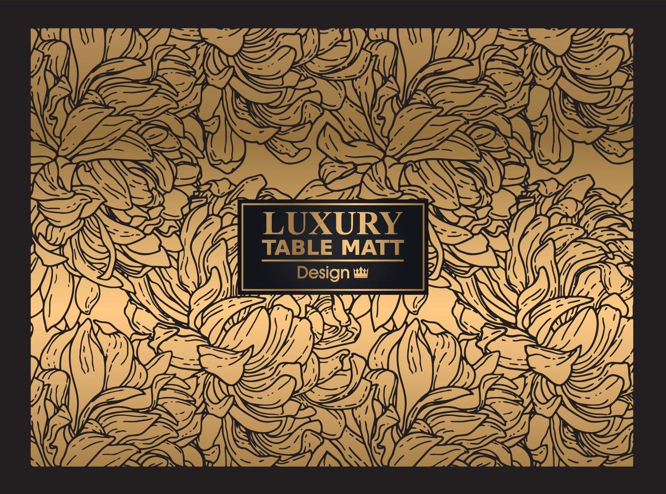 Luxury Table Matt Design for Textile and social media post vector