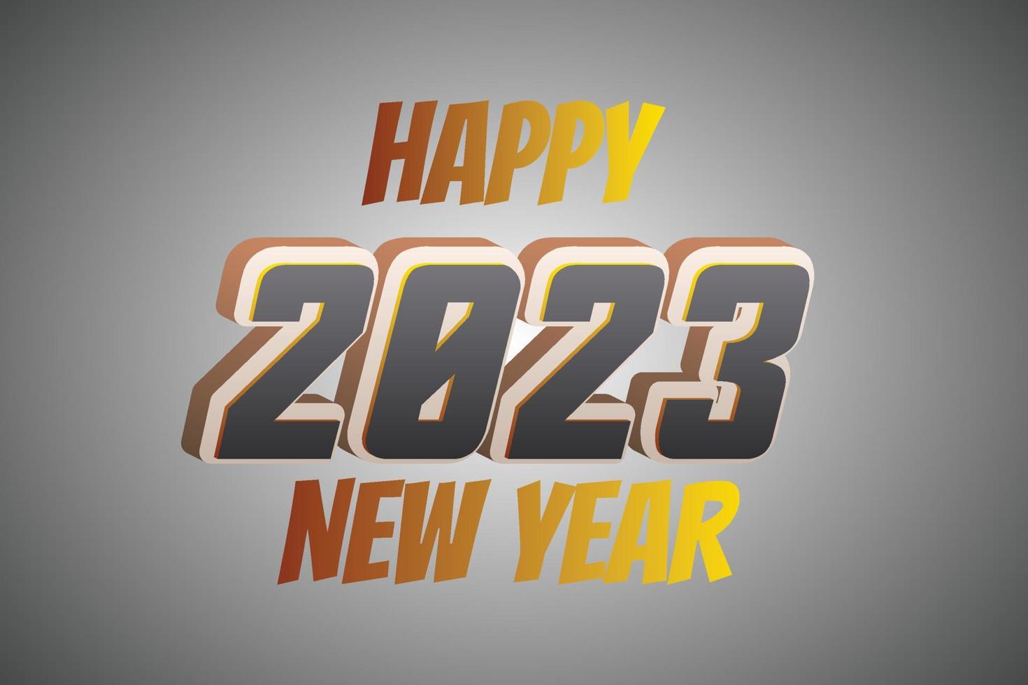 cartel y cartel de feliz año nuevo 2023 vector