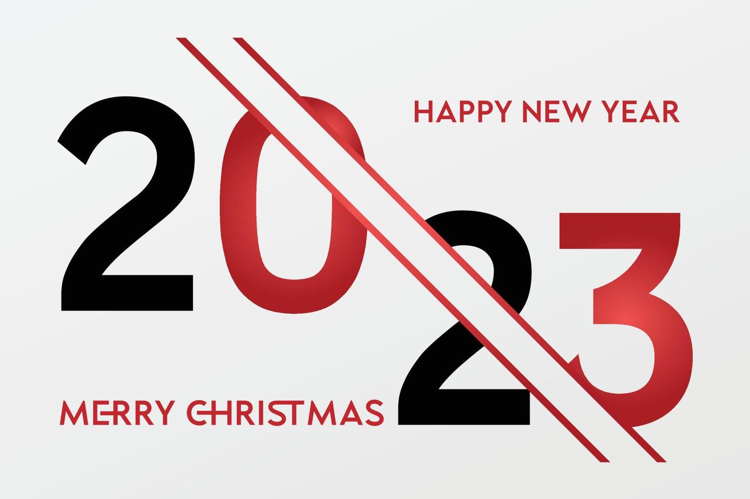 cartel y cartel de feliz año nuevo 2023 vector