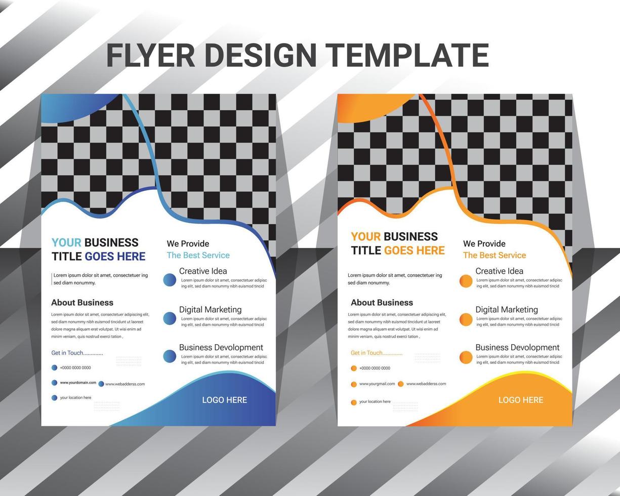 business flyer design vector