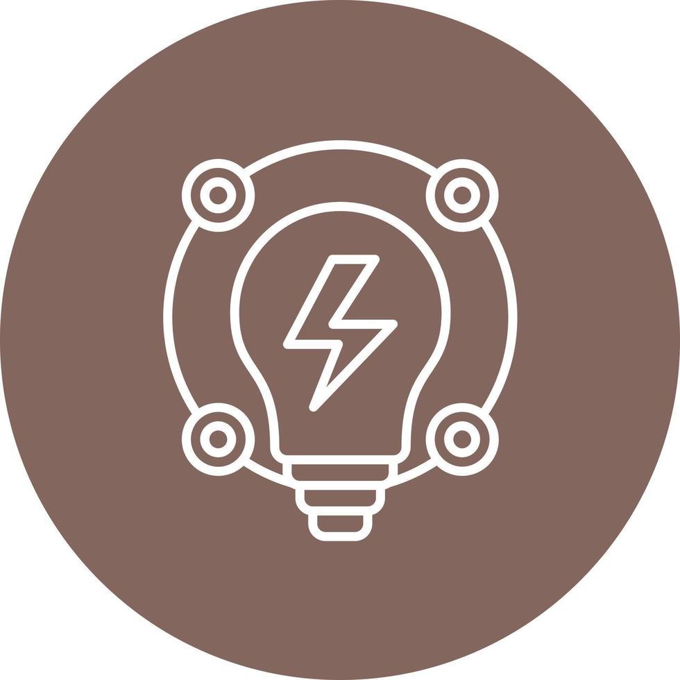Ambient Creative Line Circle Background Icon vector
