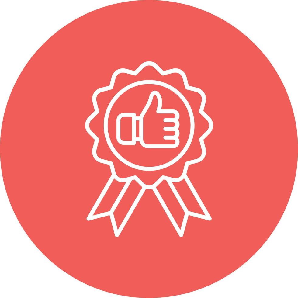 Best Practices Line Circle Background Icon vector