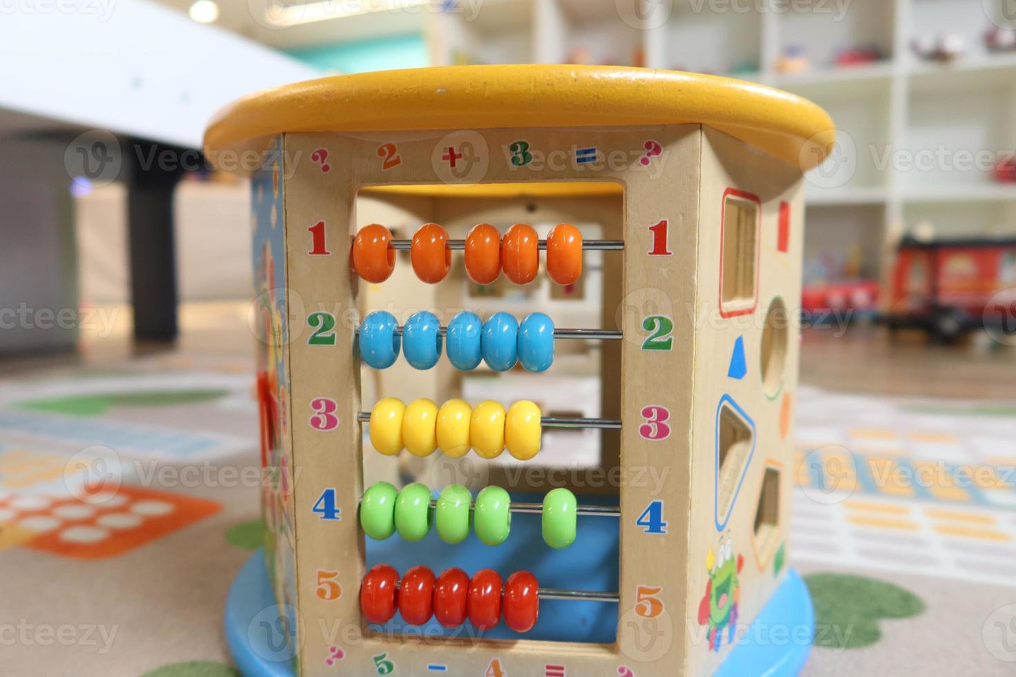 counting math learning toy on table photo