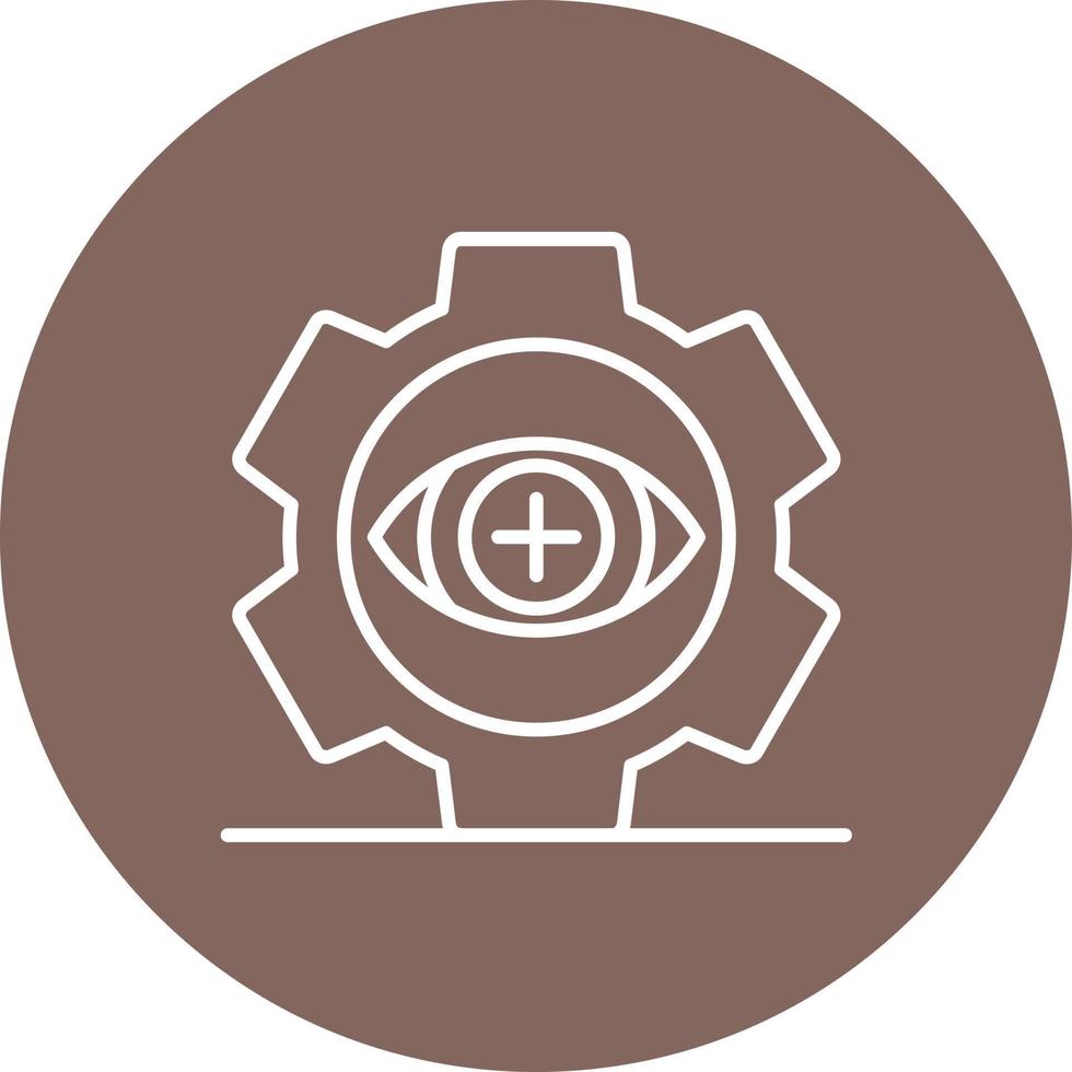 Optometry Practice Line Circle Background Icon 17626708 Vector Art at ...
