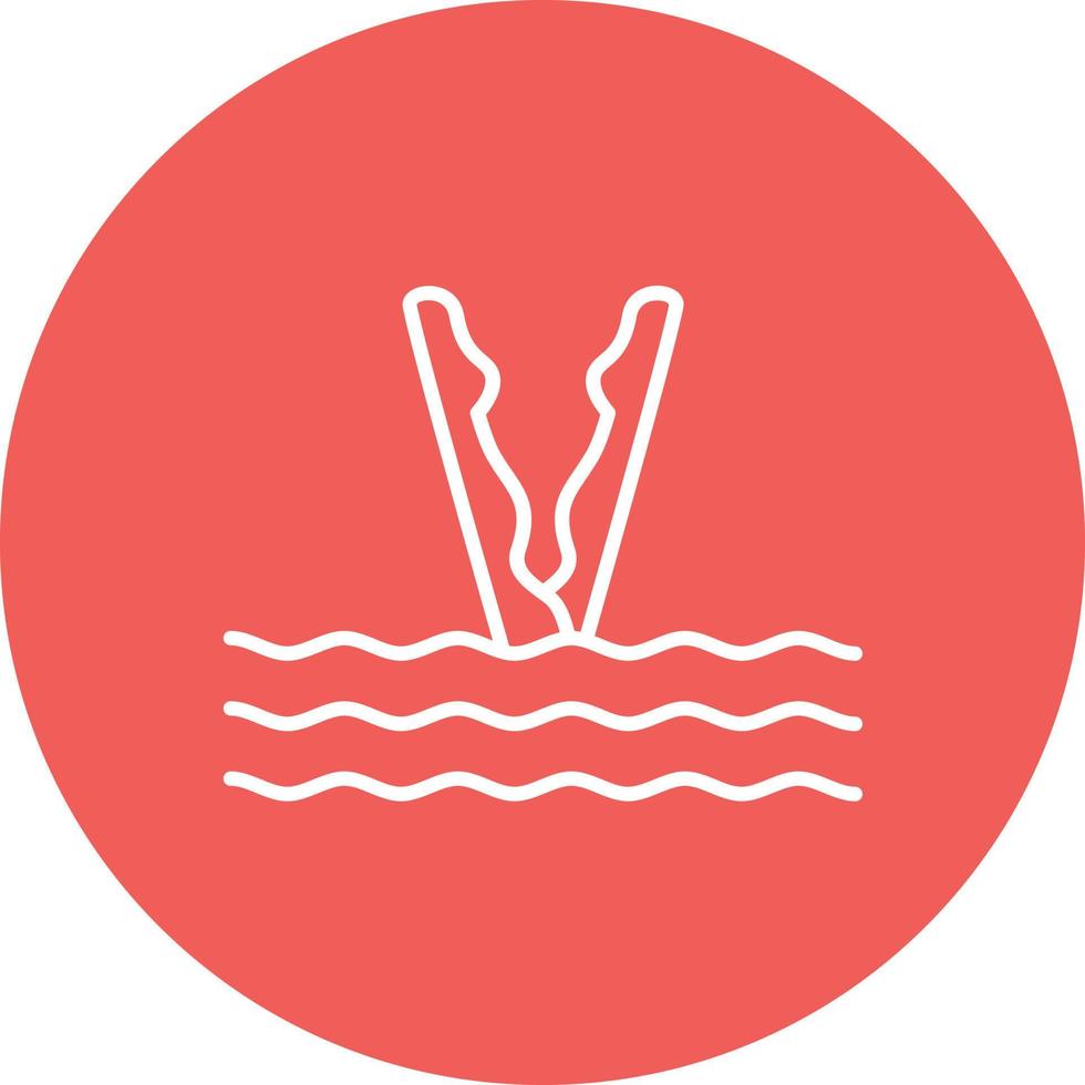 Synchronized Diving Line Circle Background Icon 17626883 Vector Art at