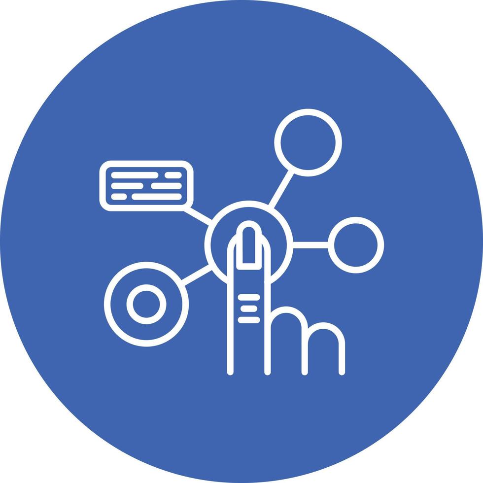 Interaction Line Circle Background Icon vector