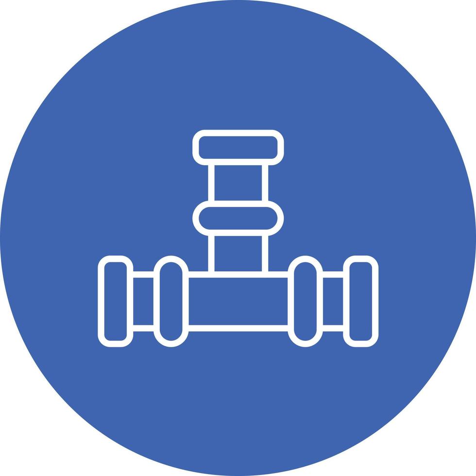 Pipeline Line Circle Background Icon vector
