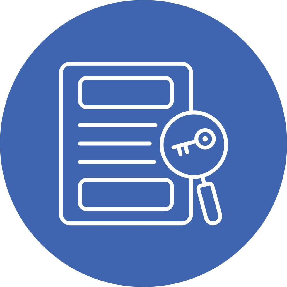 Keywords Line Circle Background Icon vector