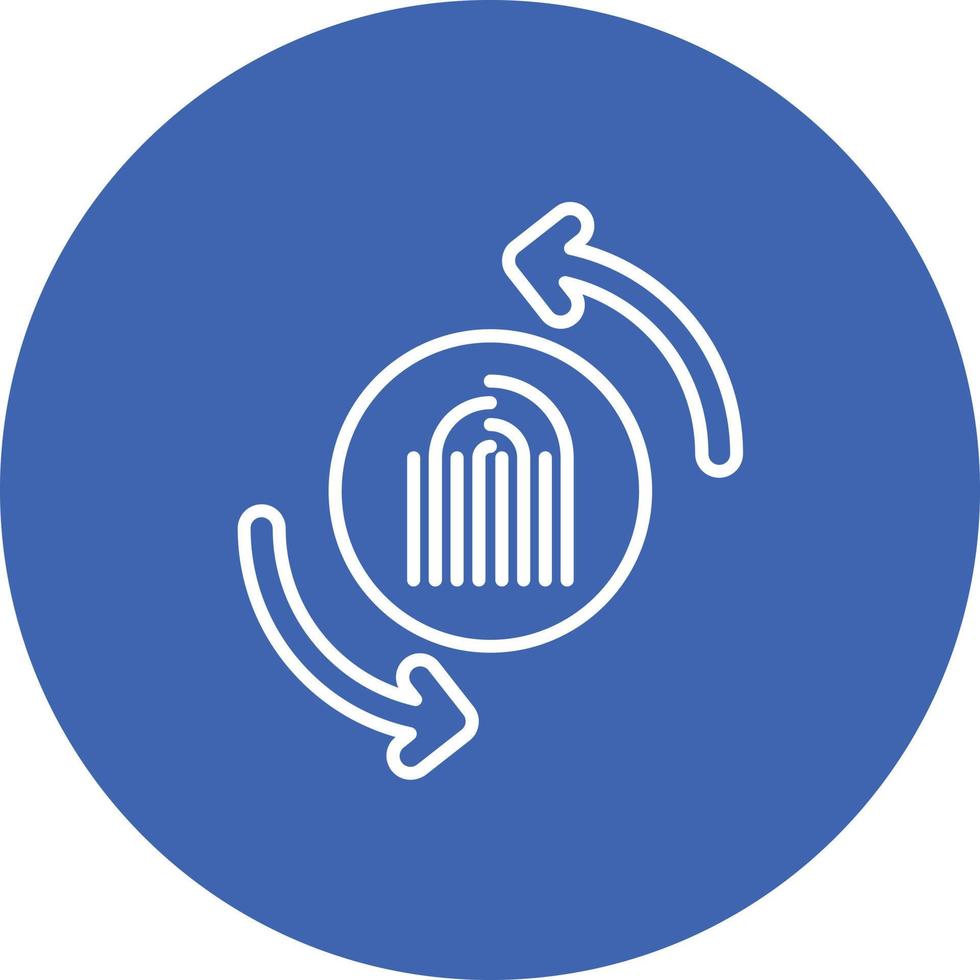 Expert System Line Circle Background Icon vector
