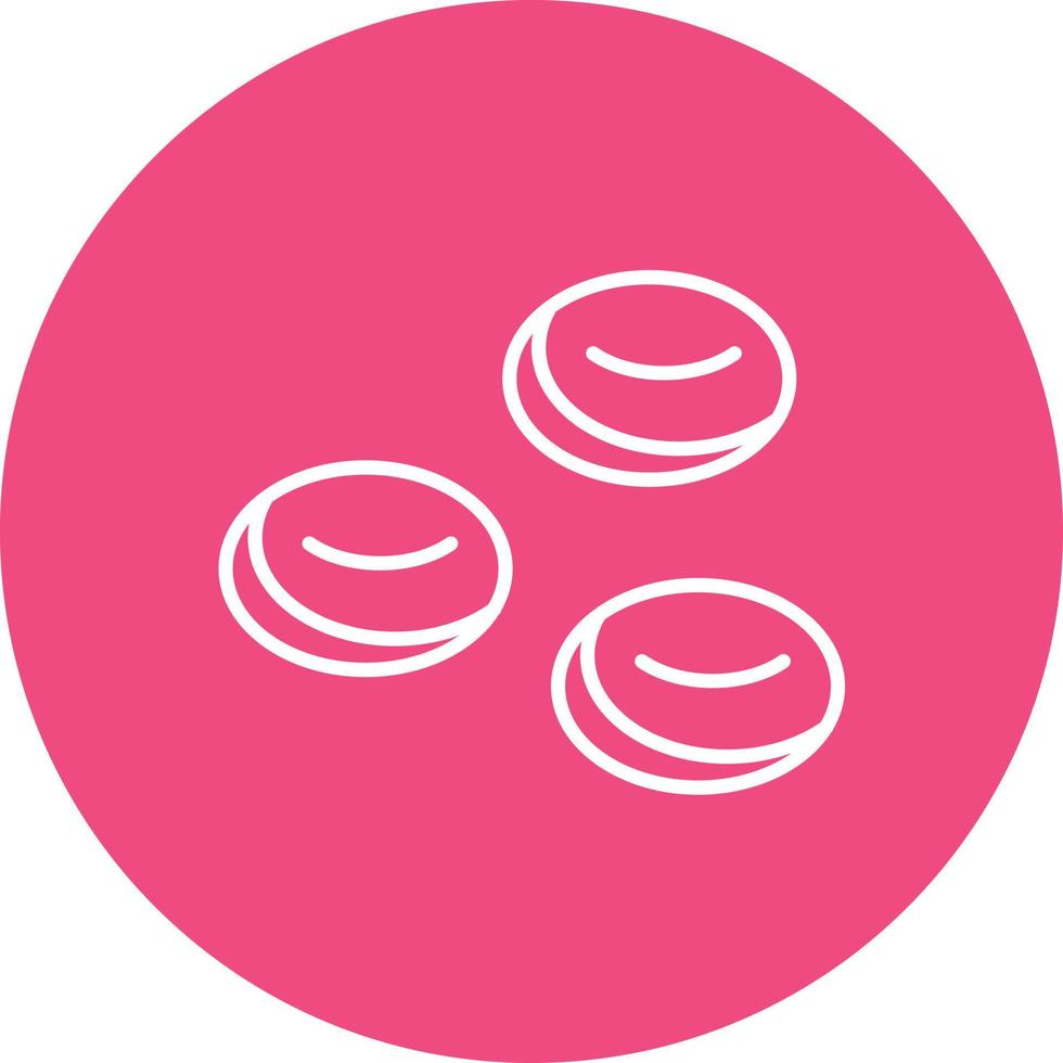 Cell Line Circle Background Icon vector