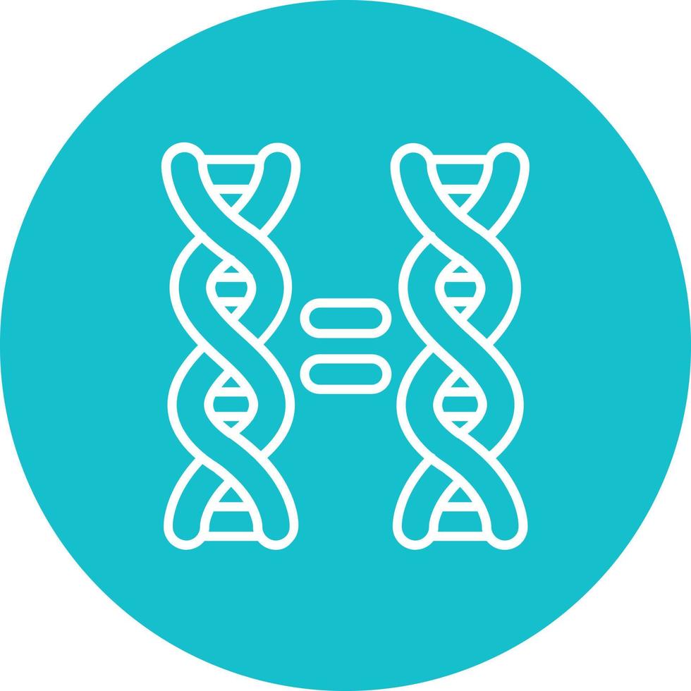 Cloning Line Circle Background Icon vector
