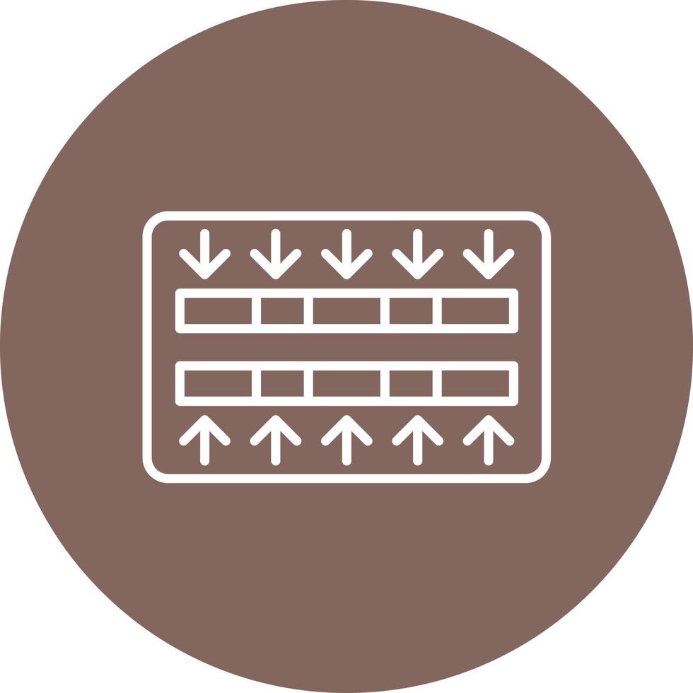 Sequence Alignment Line Circle Background Icon vector