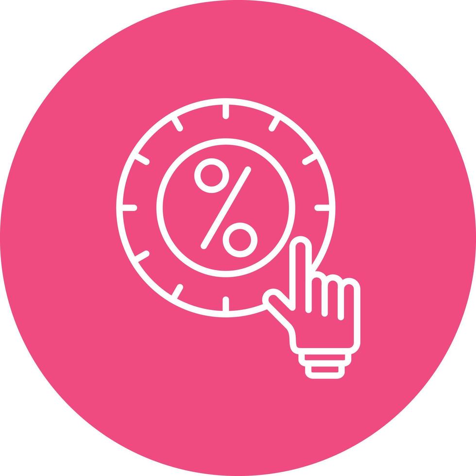 Click Through Rate Line Circle Background Icon 17627929 Vector Art at