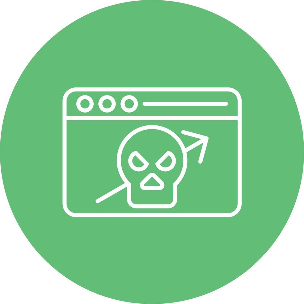 Trendjacking Line Circle Background Icon vector