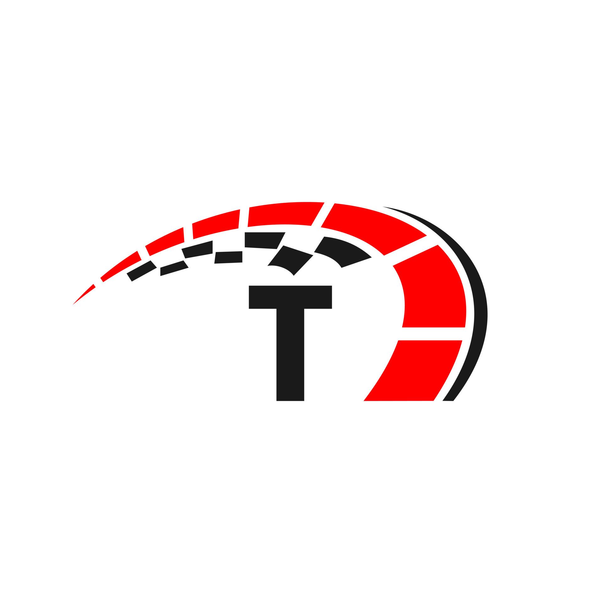 Letter T Car Automotive Template For Cars Service and Cars Repair