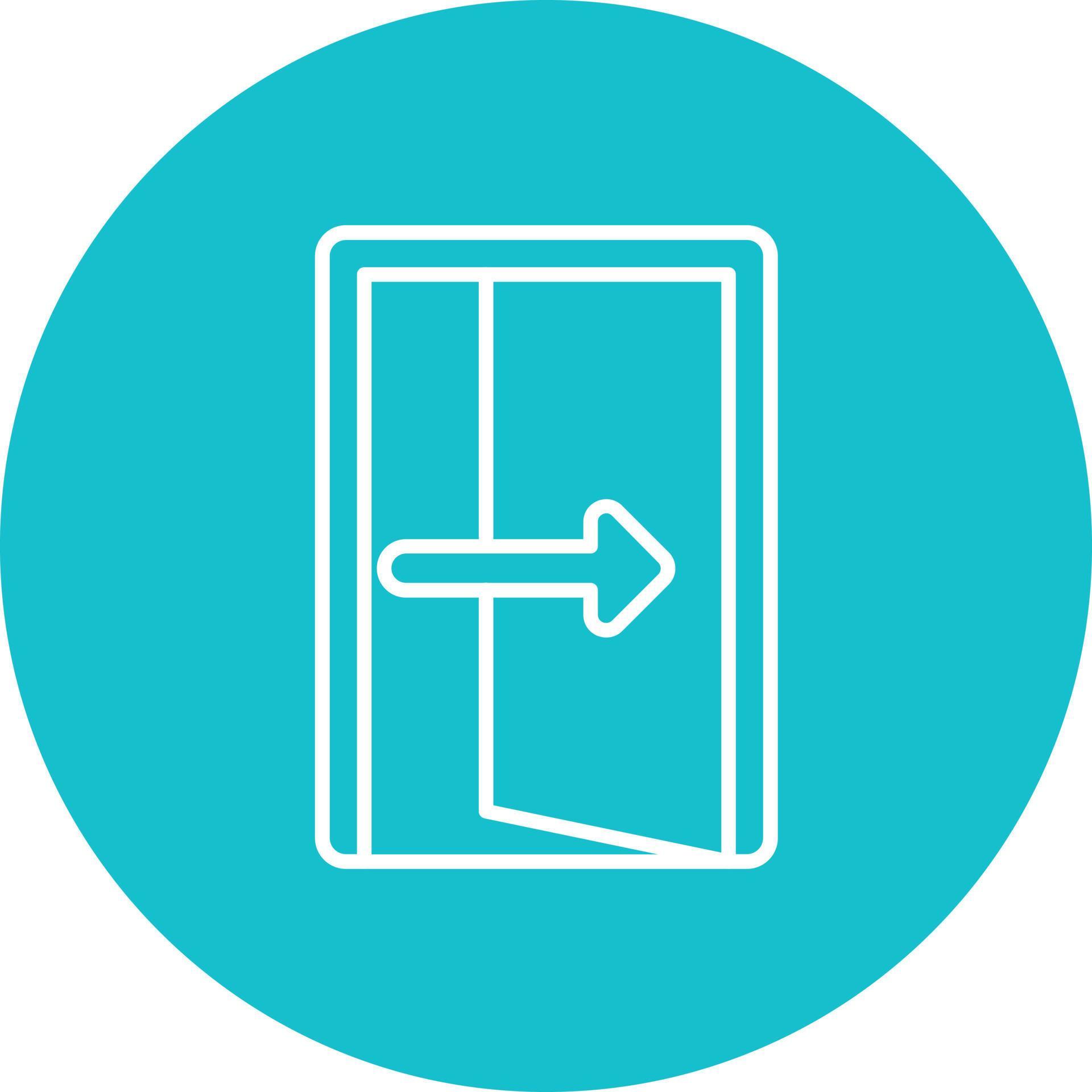 Exit Line Circle Background Icon 17628573 Vector Art at Vecteezy