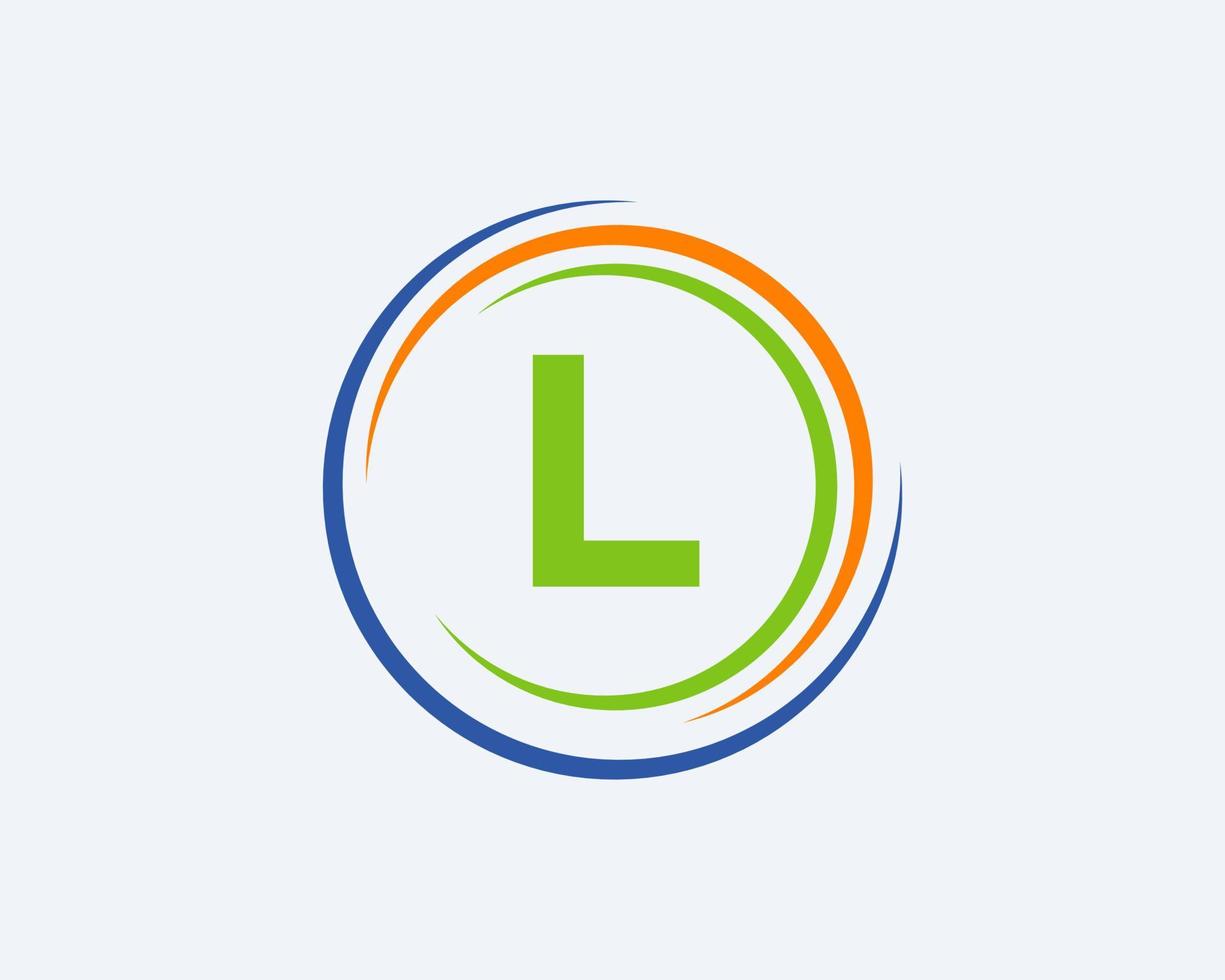 Initial L Letter Business Logo Template vector