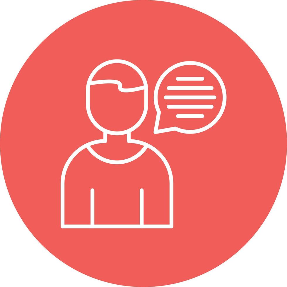 Advisor Line Circle Background Icon vector