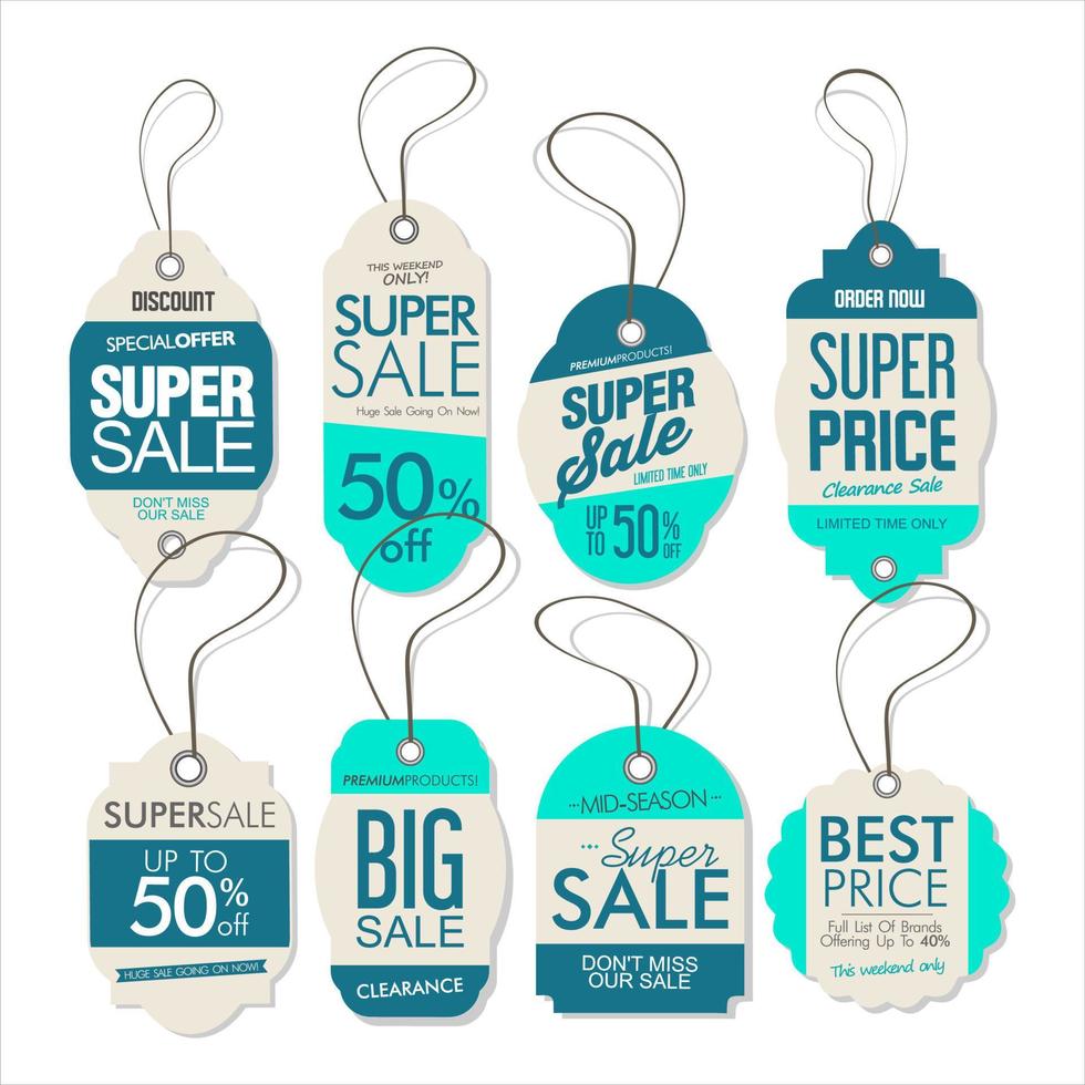 Sale stickers and tags collection vector illustration