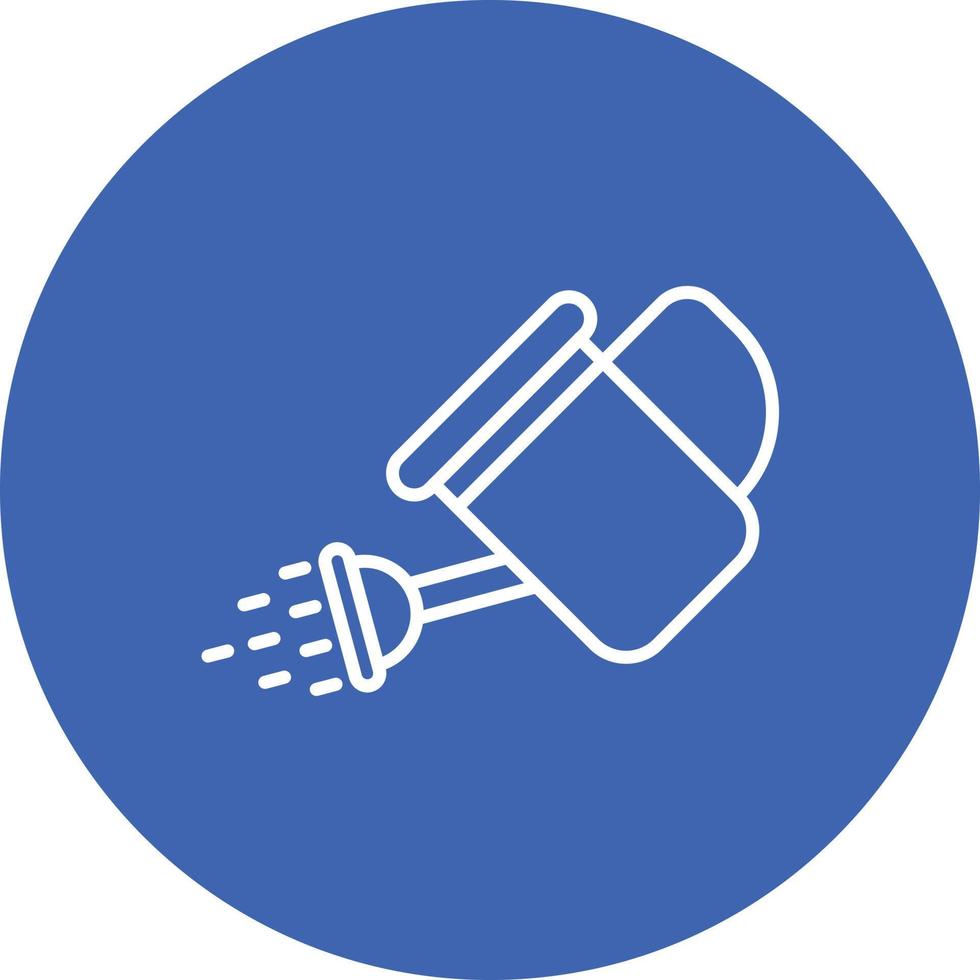 Water Can Line Circle Background Icon vector
