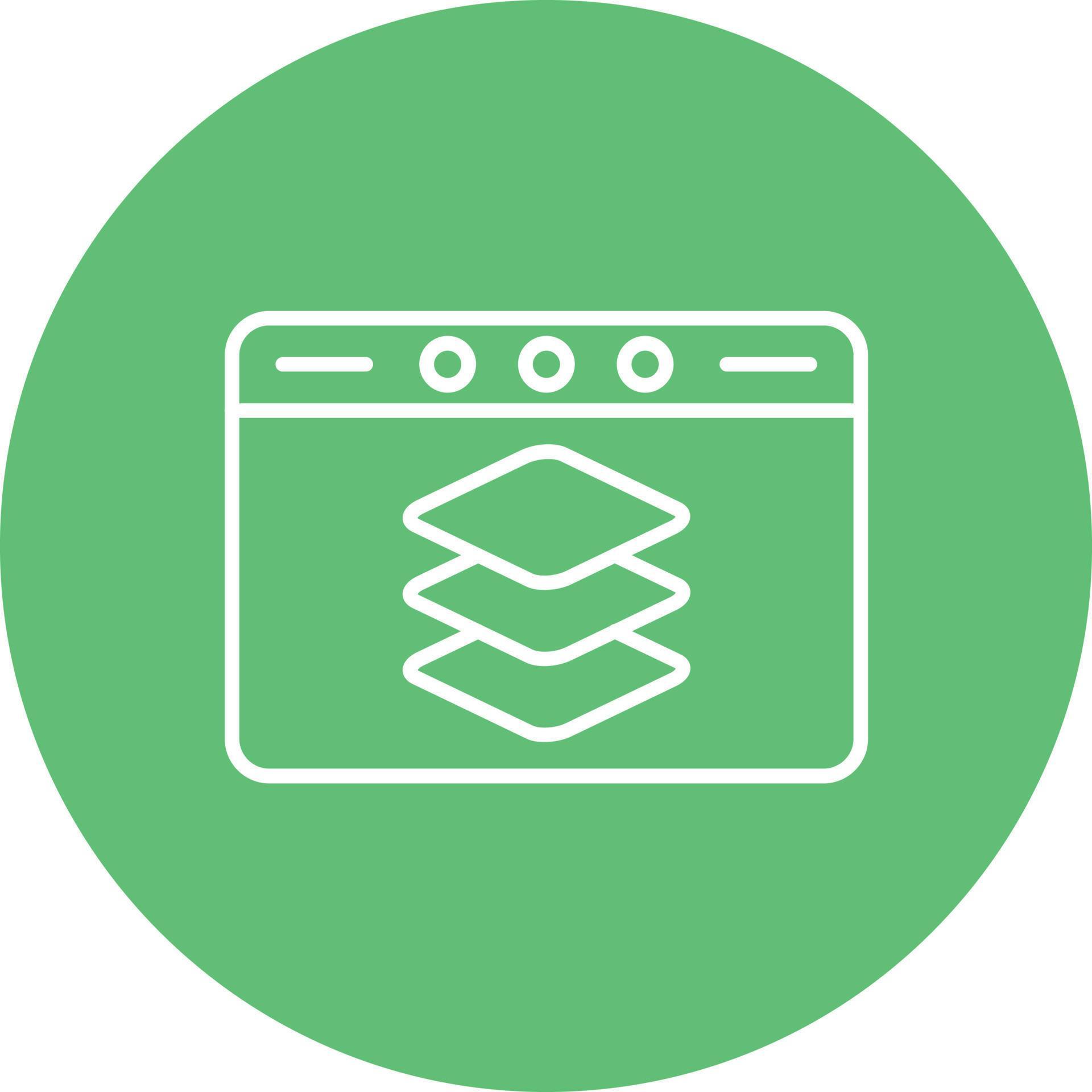 Full Stack Developer Line Circle Background Icon 17629417 Vector Art at ...