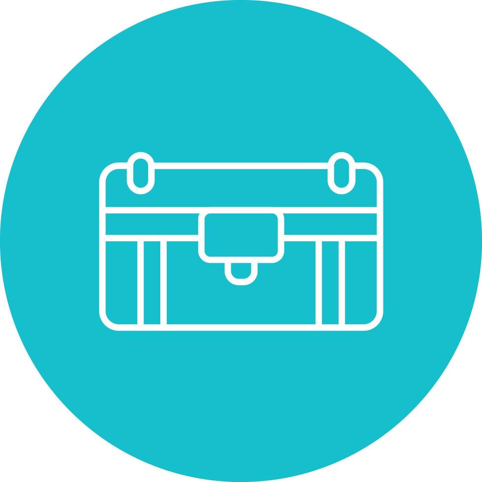 Trunk Line Circle Background Icon vector