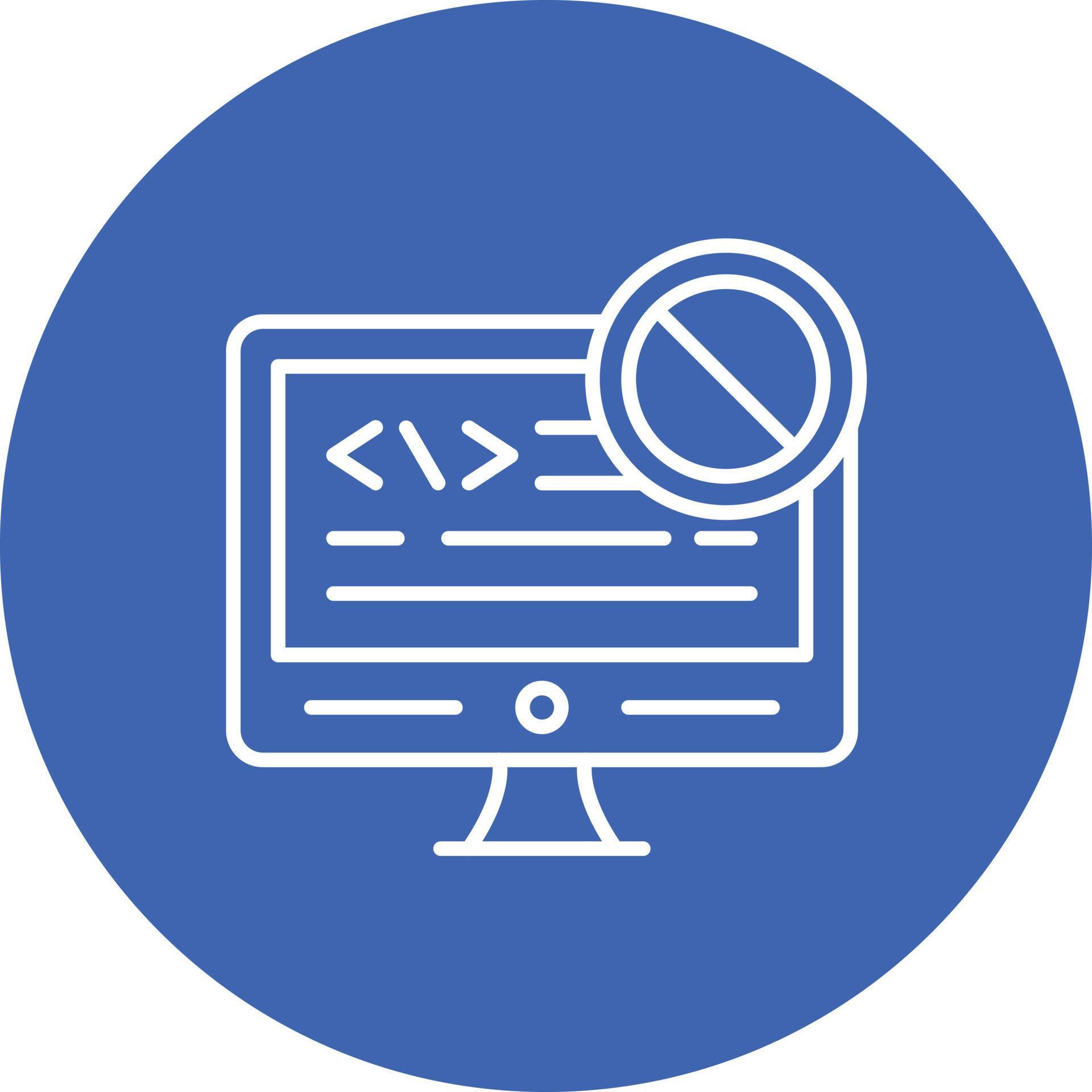Code Block Line Circle Background Icon 17629898 Vector Art at Vecteezy