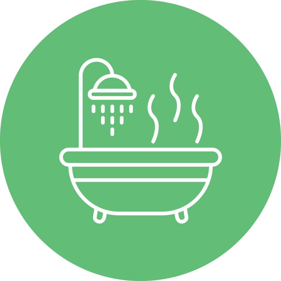 Hot Bath Line Circle Background Icon 17629916 Vector Art at Vecteezy
