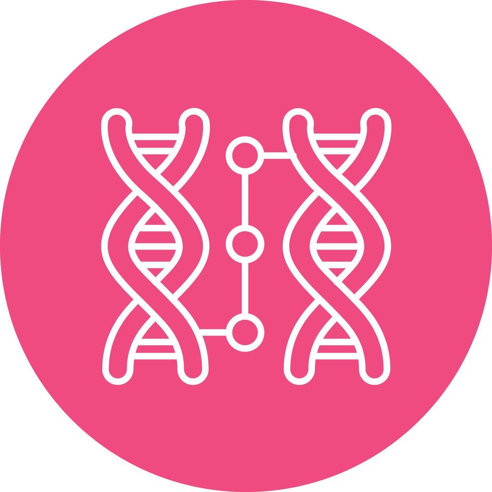 Cloning Line Circle Background Icon vector