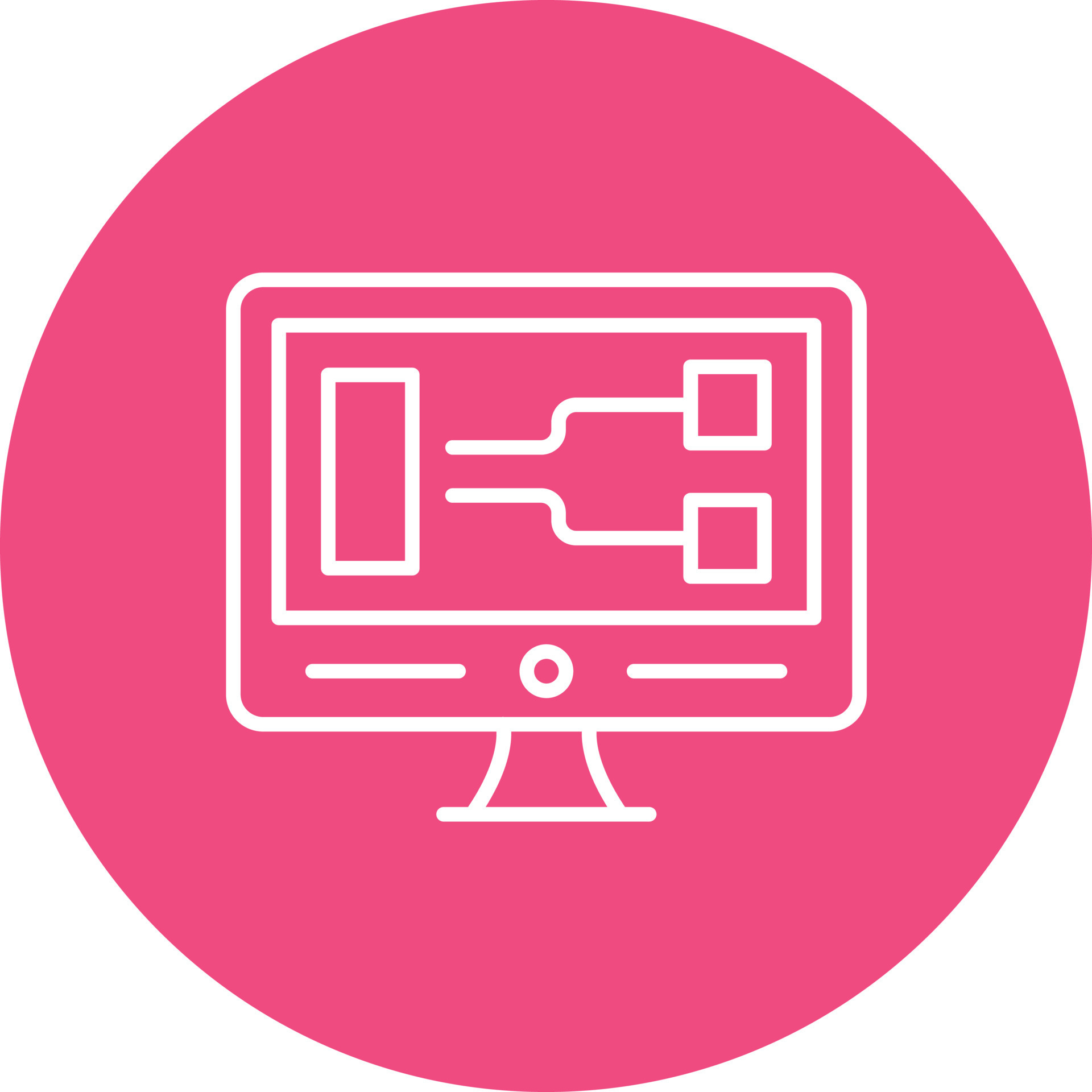 Visual Programming Line Circle Background Icon 17629949 Vector Art at ...