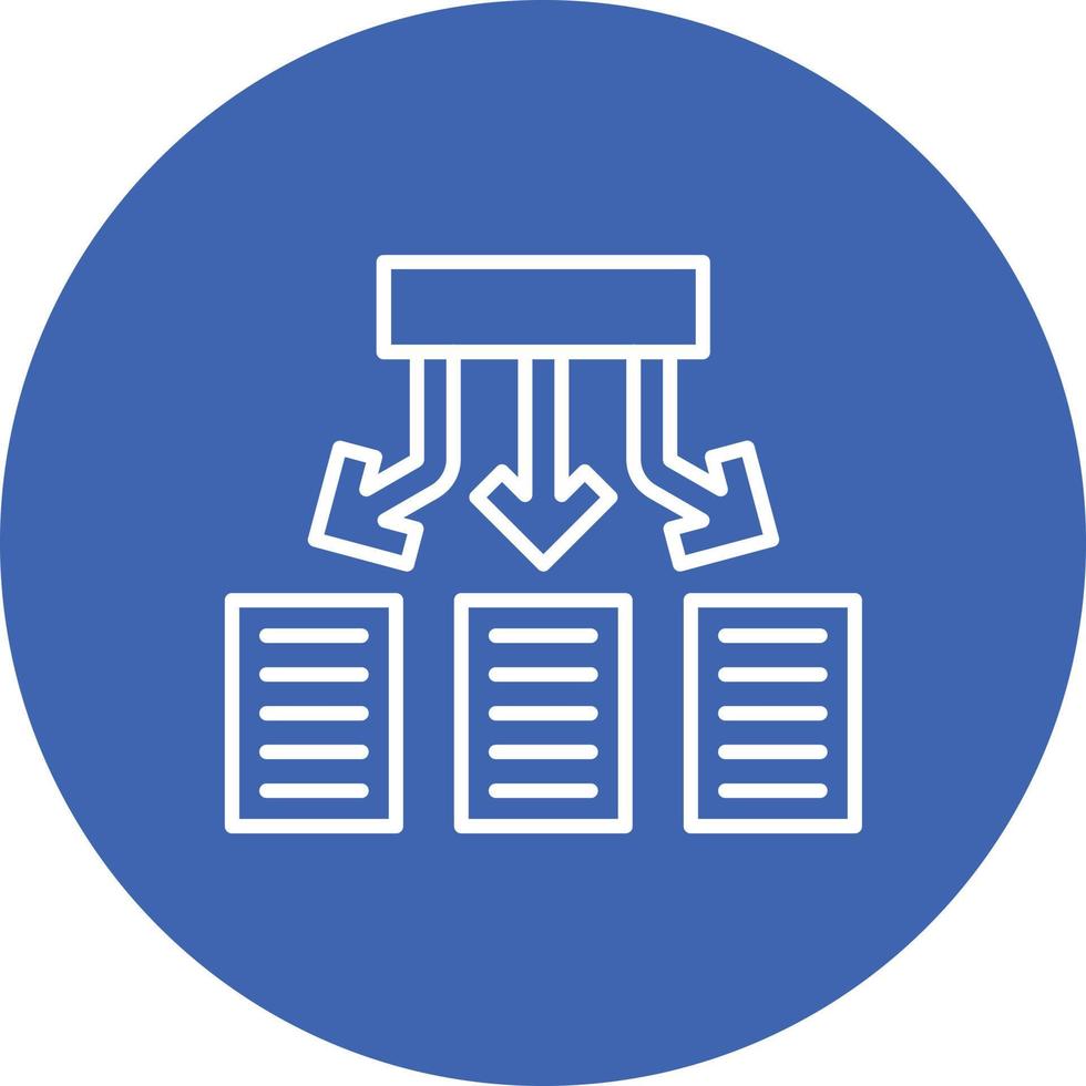 Version Control Line Circle Background Icon vector