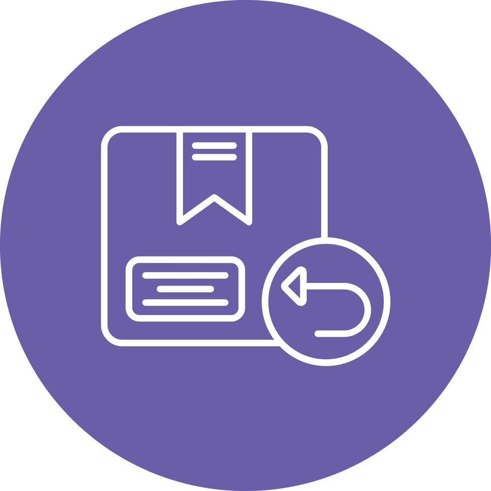 Logistic Replacement Line Circle Background Icon vector