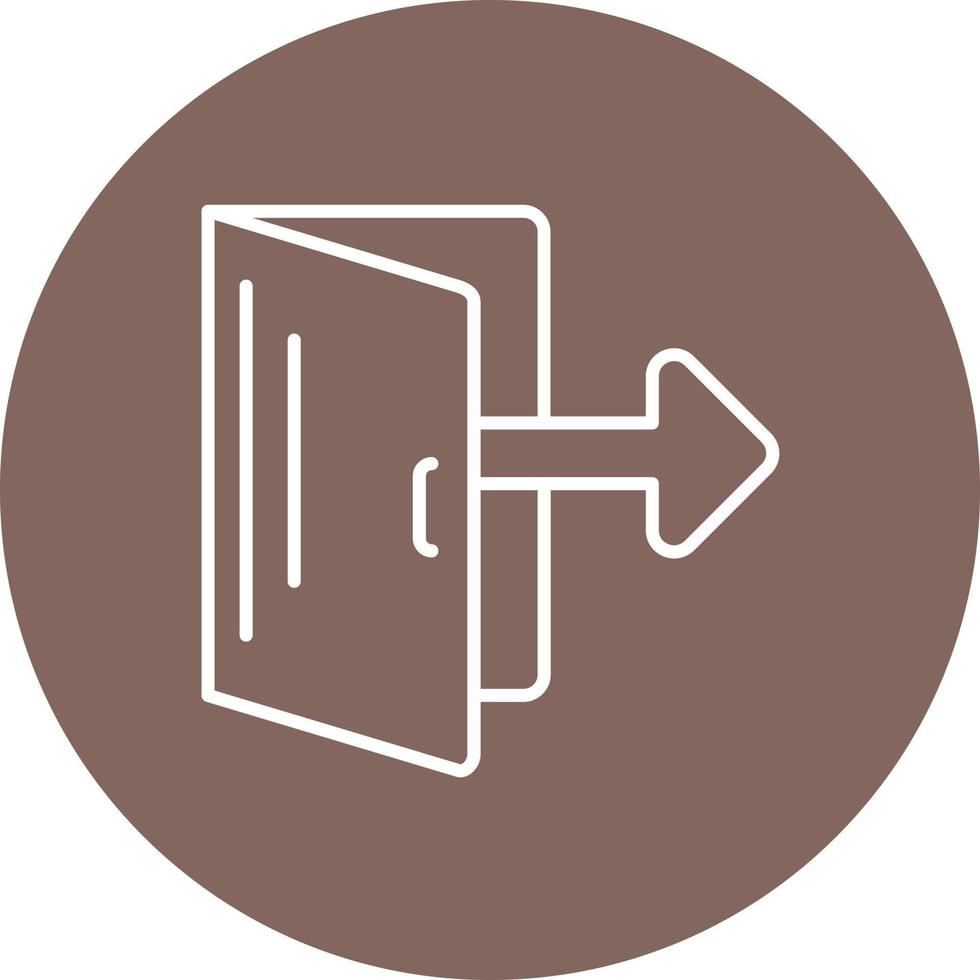 Log Line Circle Background Icon vector