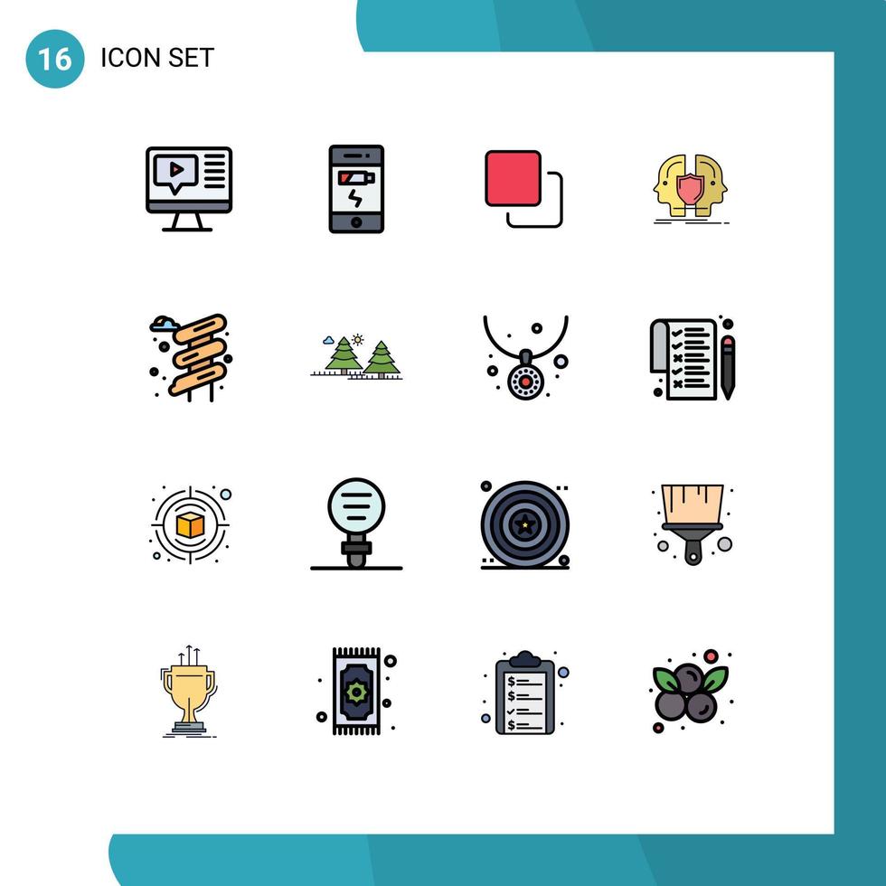 16 Creative Icons Modern Signs and Symbols of slider identity four dual man Editable Creative Vector Design Elements