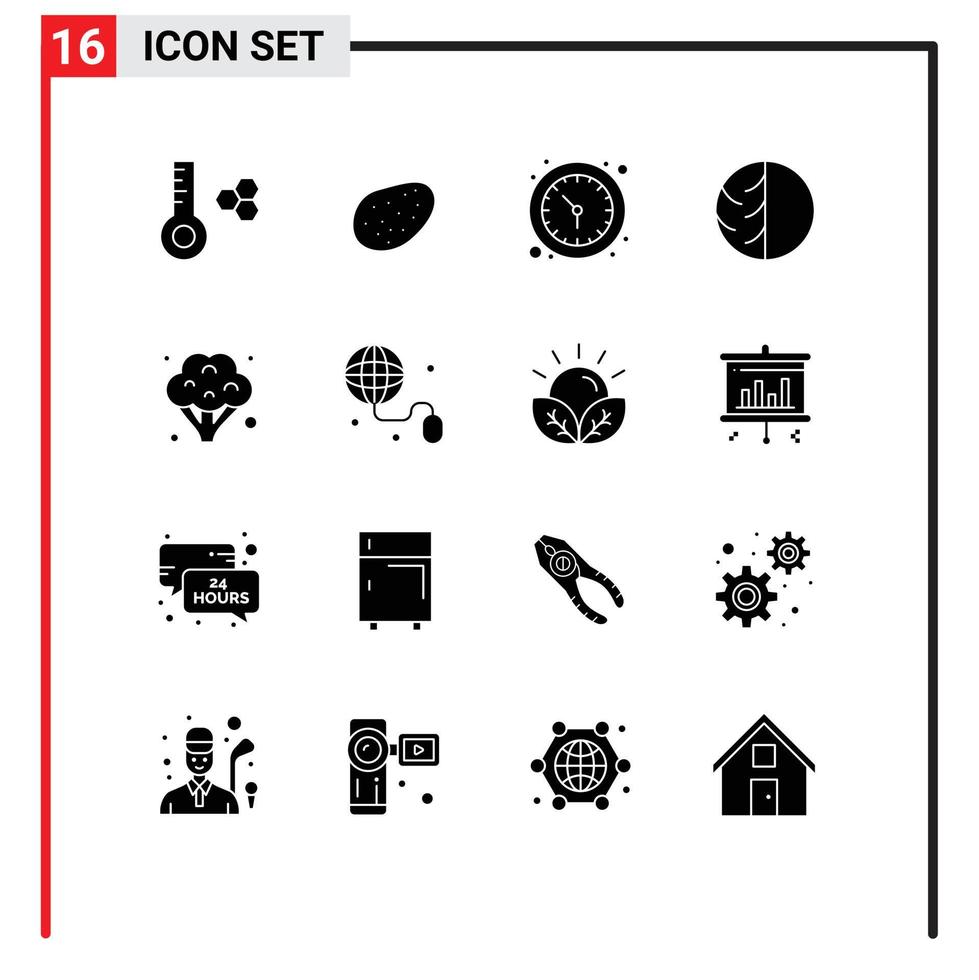 User Interface Pack of 16 Basic Solid Glyphs of food skin protection wall watch skin skin Editable Vector Design Elements
