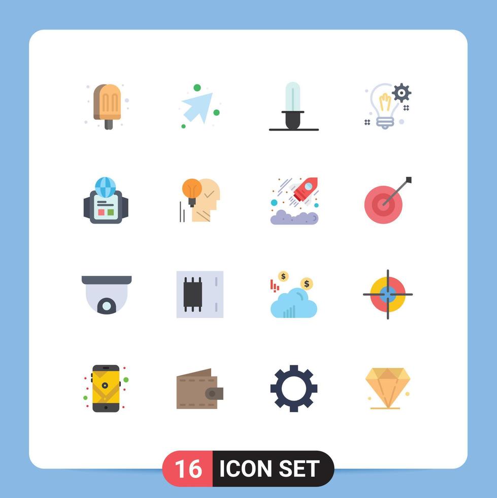 paquete de iconos de vector de stock de 16 signos y símbolos de línea para la solución de configuración de star wars de tecnología mundial paquete editable de elementos de diseño de vector creativo