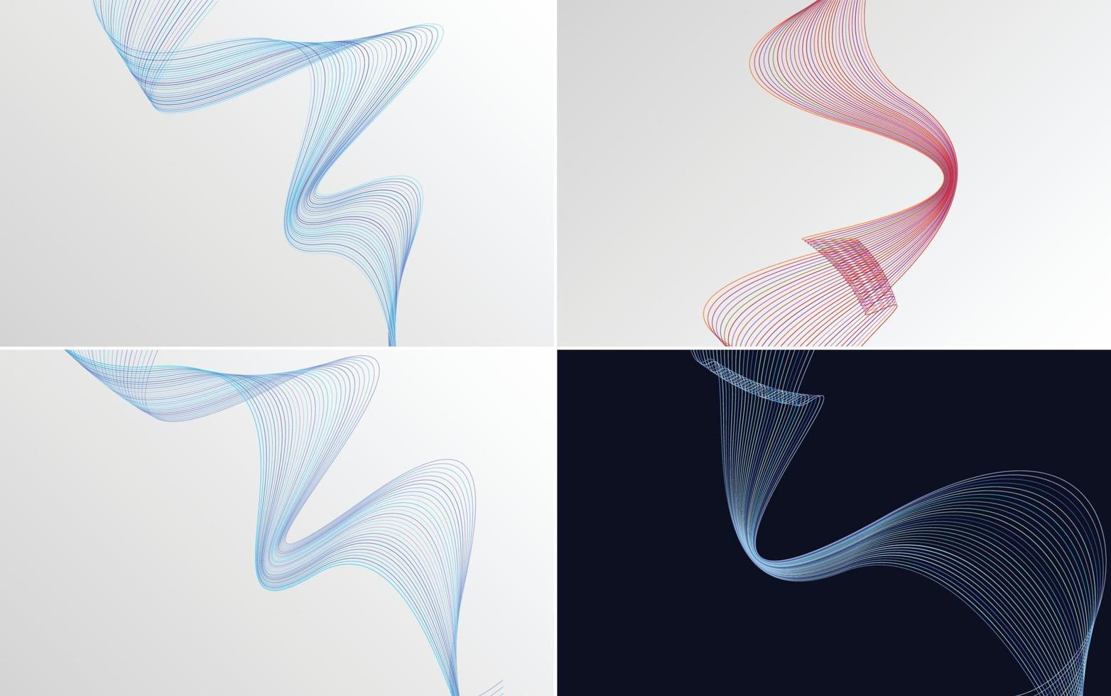 Use these vector line backgrounds to create a polished look