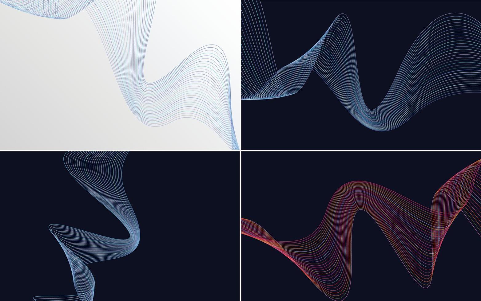 Add texture to your designs with this set of 4 vector backgrounds