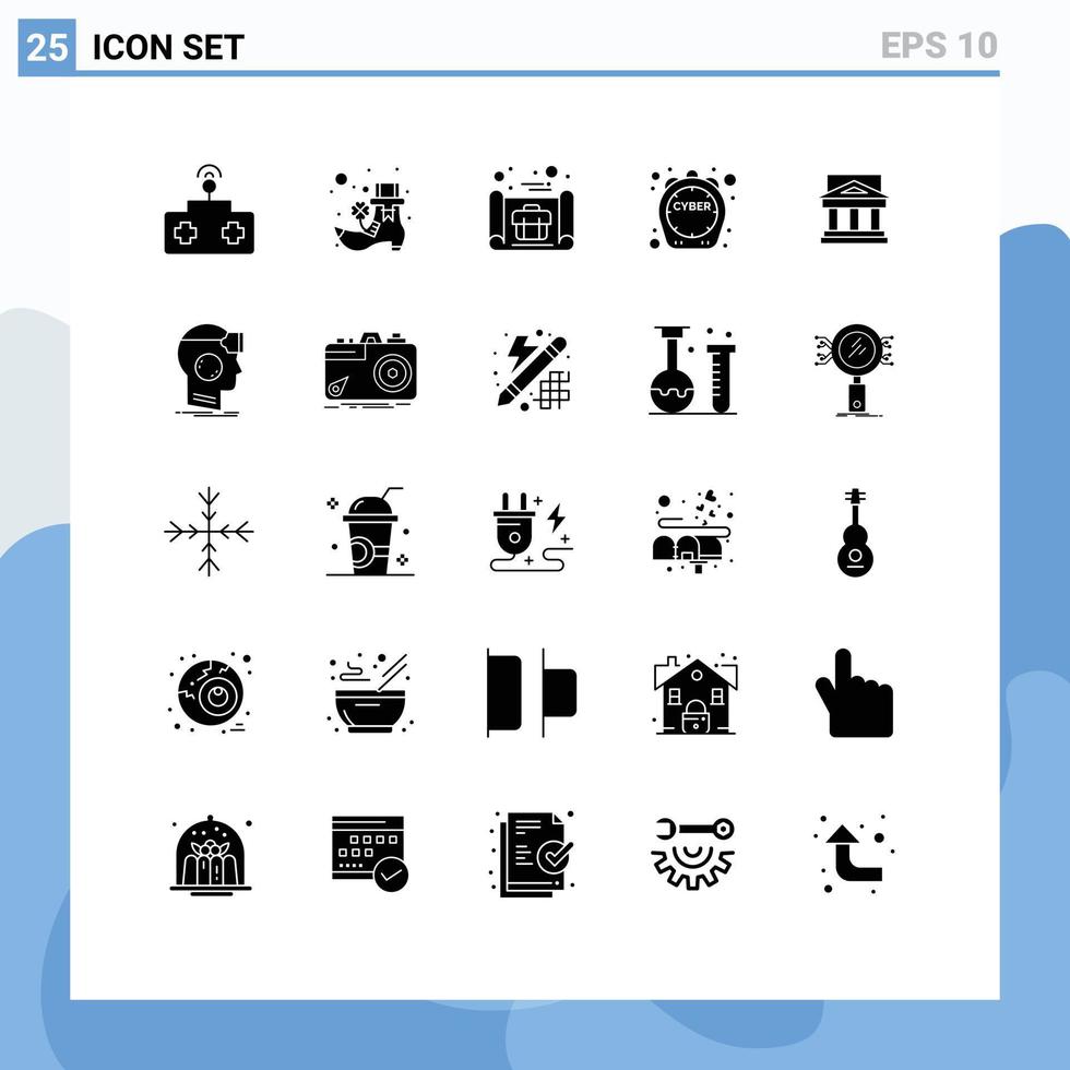 25 Creative Icons Modern Signs and Symbols of building bank business plan offer limited Editable Vector Design Elements