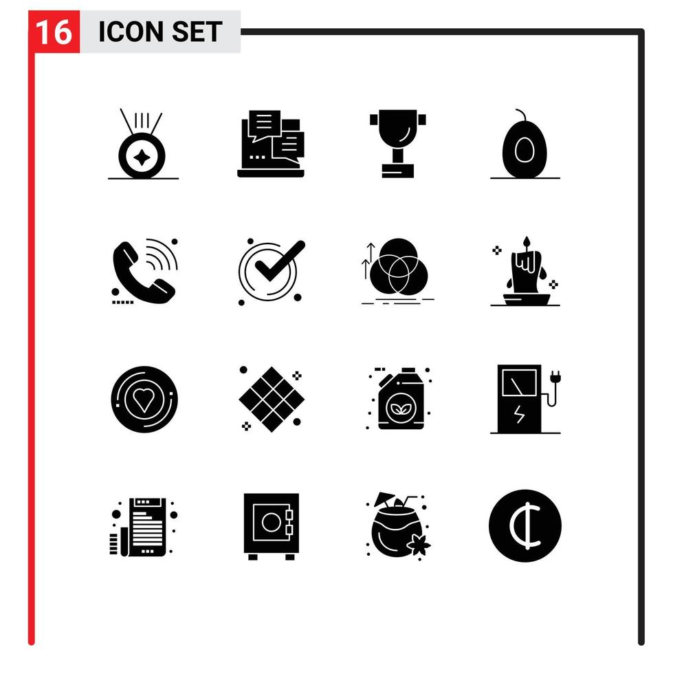 16 iconos creativos signos y símbolos modernos de buena señal de aguacate en línea admiten elementos de diseño vectorial editables vector