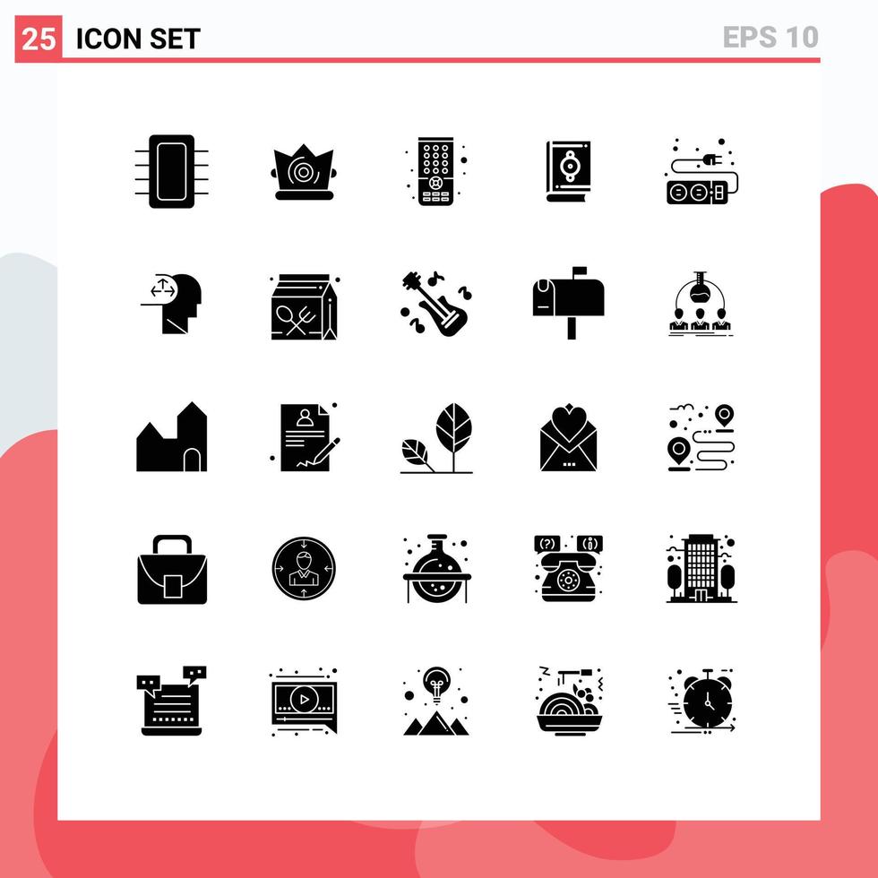25 Creative Icons Modern Signs and Symbols of plug ramadan mardi gras quran islam Editable Vector Design Elements