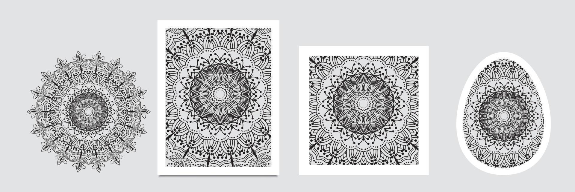 mandala colorido ojos oscuros arte vintage, antiguo diseño de fondo védico indio, textura de pintura antigua con múltiples formas matemáticas vector