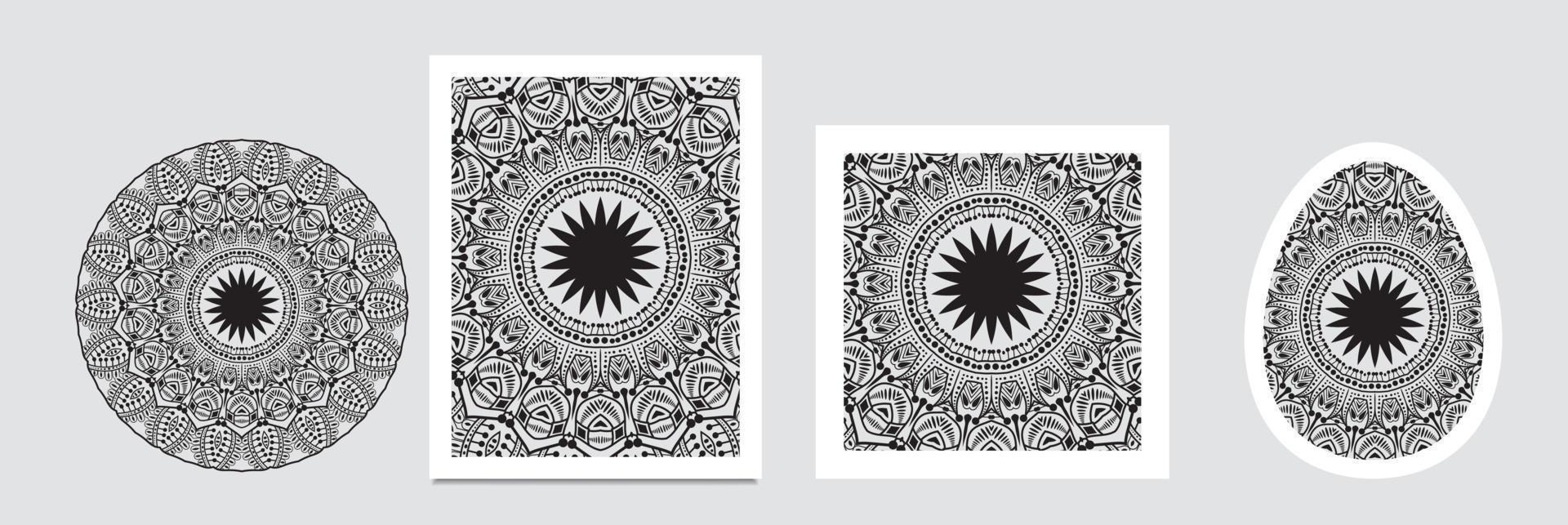 Mandala background. Vintage decorative elements. Hand drawn background. Islam, Arabic, Indian, ottoman motifs vector