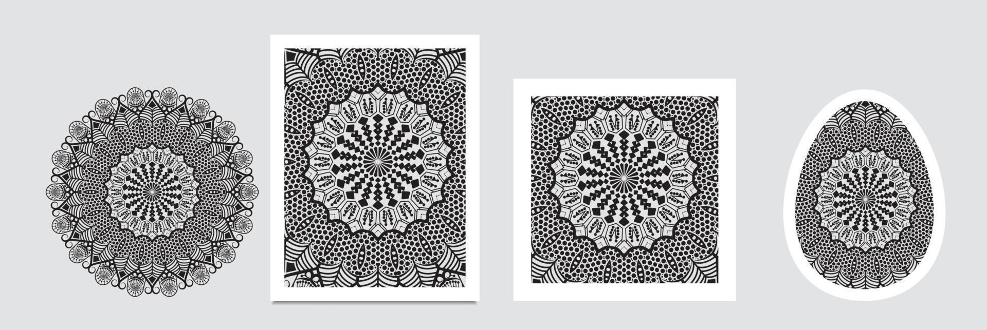 diseño de patrón de mandala para el fondo, textura de patrón de bufanda para imprimir en tela, foto de portada, sitio web, decoración de mandala vector