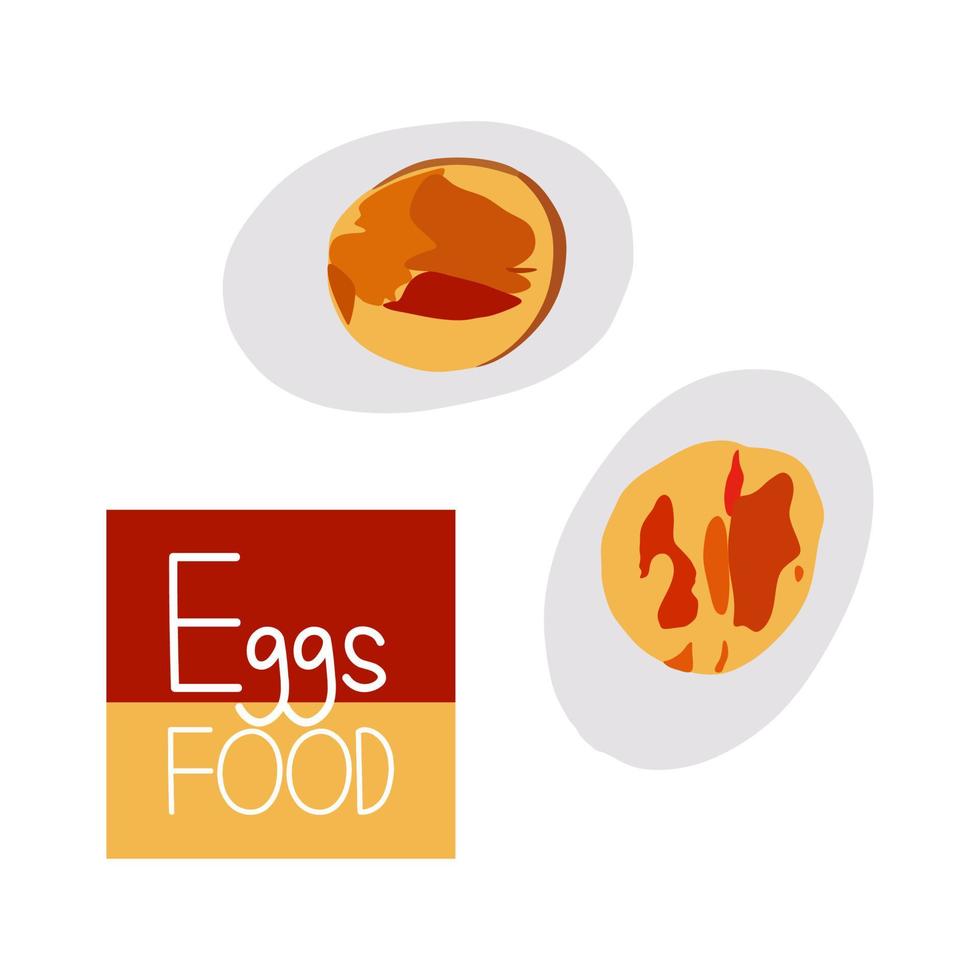 Yellow yolks. Egg. vector