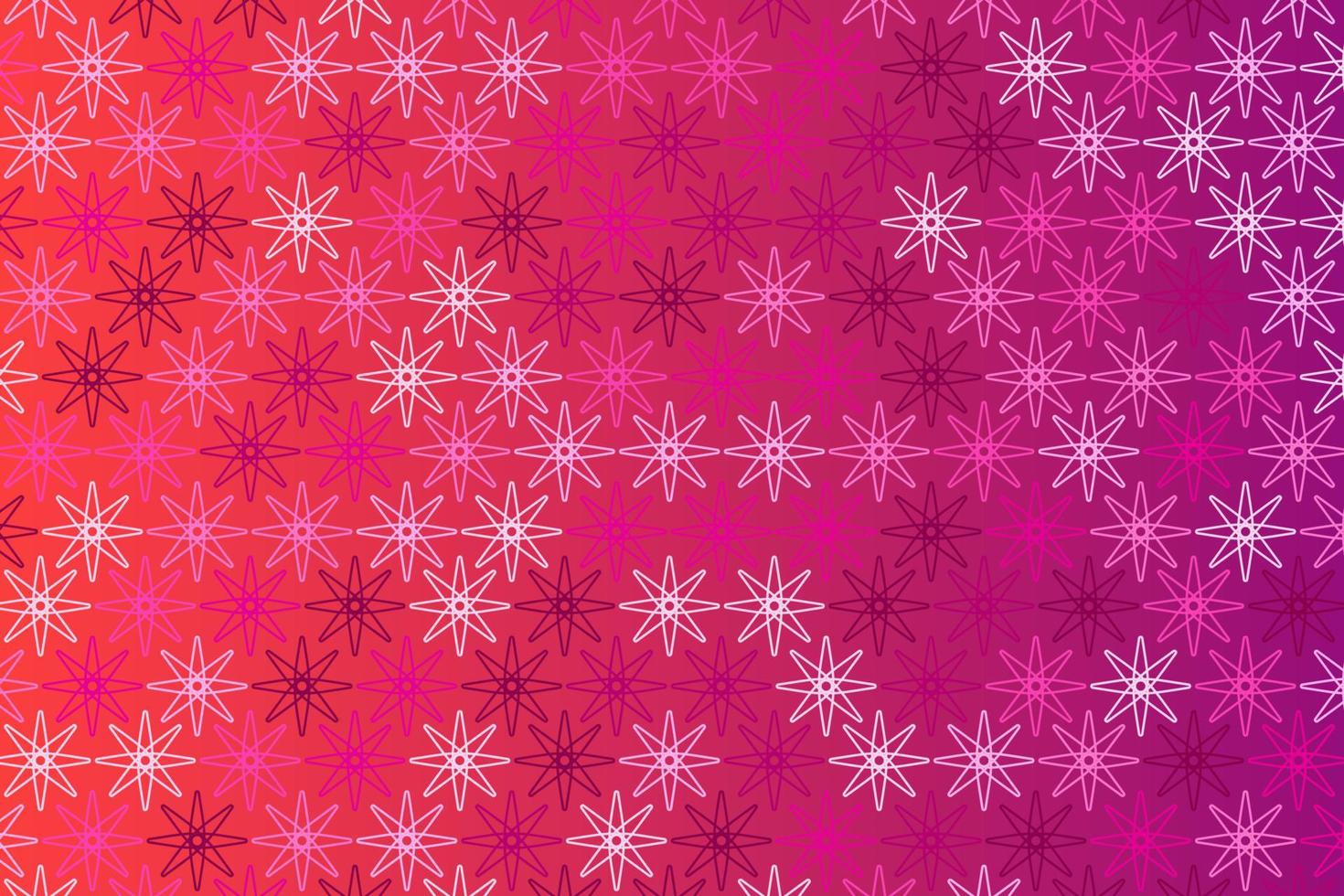 Pattern with geometric elements in pink tones, abstract gradient background vector