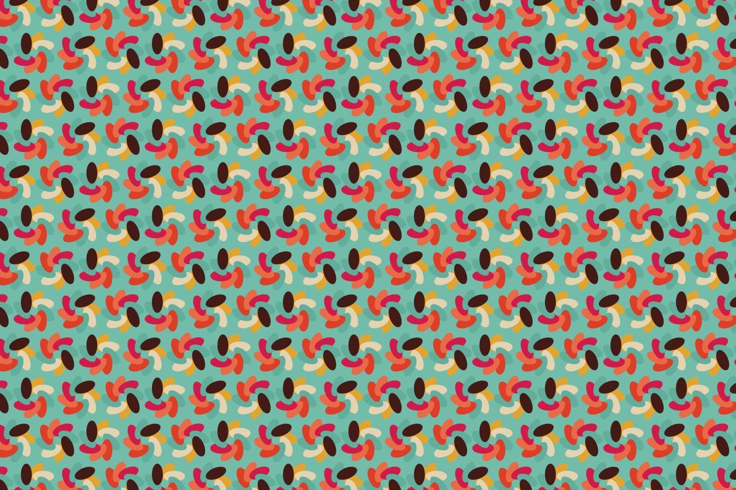 Pattern with geometric elements in retro tones, abstract background for design vector