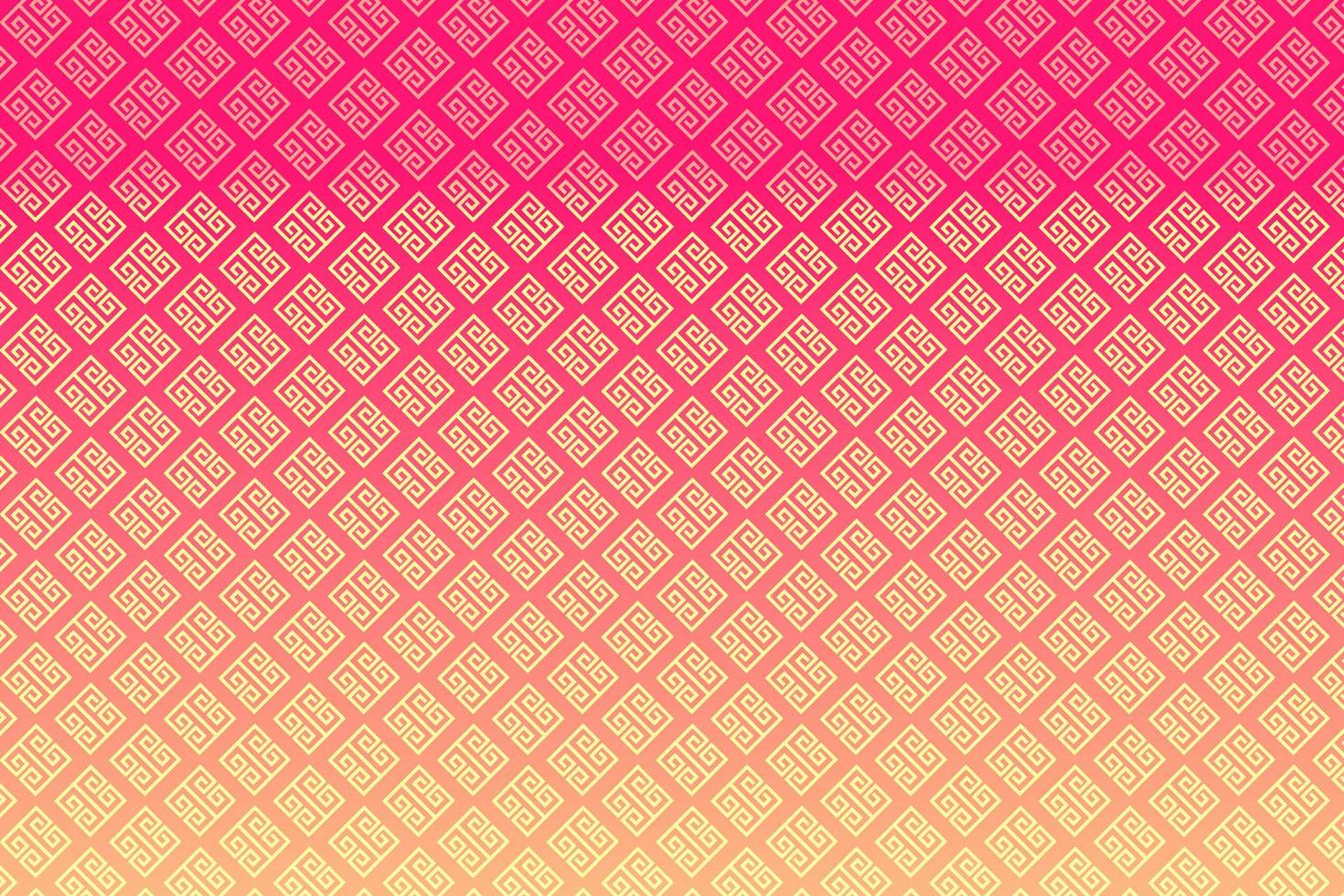 Pattern with geometric elements in pink-gold tones, abstract background for design vector