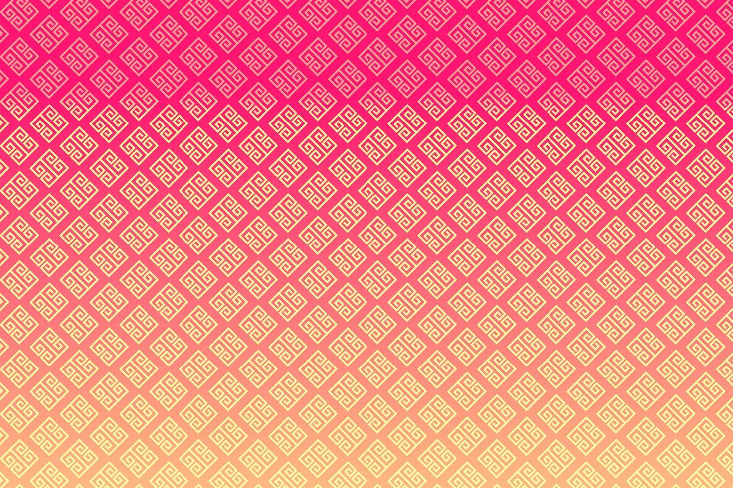 Pattern with geometric elements in pink-gold tones, abstract background for design vector