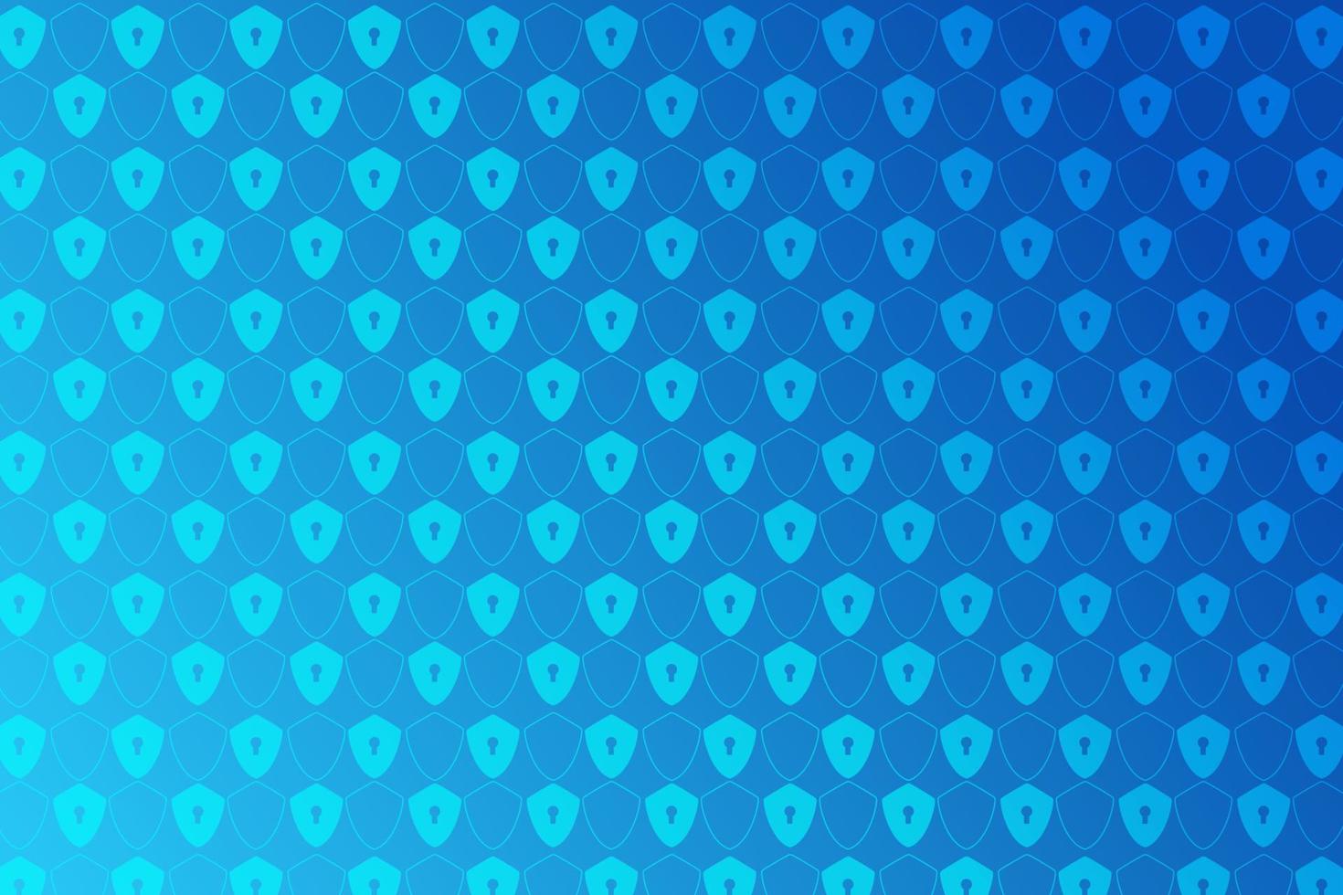 Pattern with key icon Protective meaning. In blue tones. Gradient. abstract background for design. vector